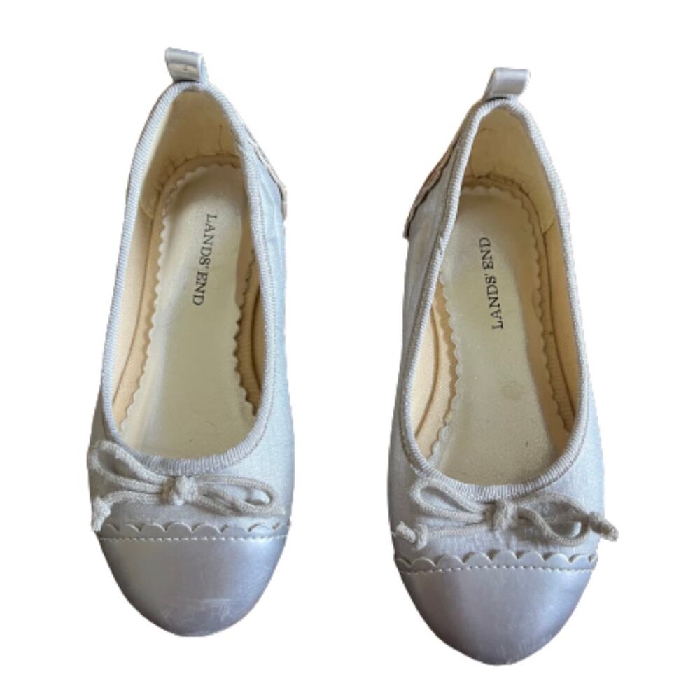 Silver Lands' End Slip On Shoes